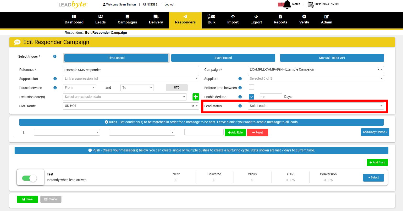 LeadByte - Edit Responder Campaign and 5 more pages - Personal - Microsoft_.. 2023-11-08 at 12.10.23 PM