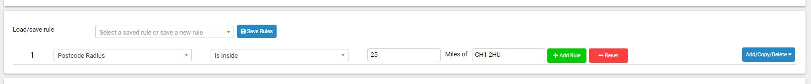 Postcode and Town Radius filtering – LeadByte Support